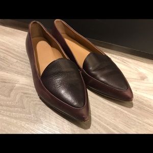 Everlane burgundy leather loafer